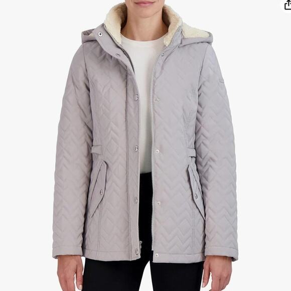 Laundry by Shelli Segal Quilted Winter Jacket - Size XL - Picture 3 of 12